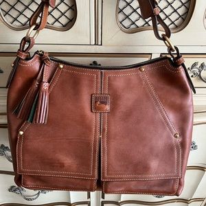 Dooney & Bourke Natural Florentine Leather Kingston Handbag